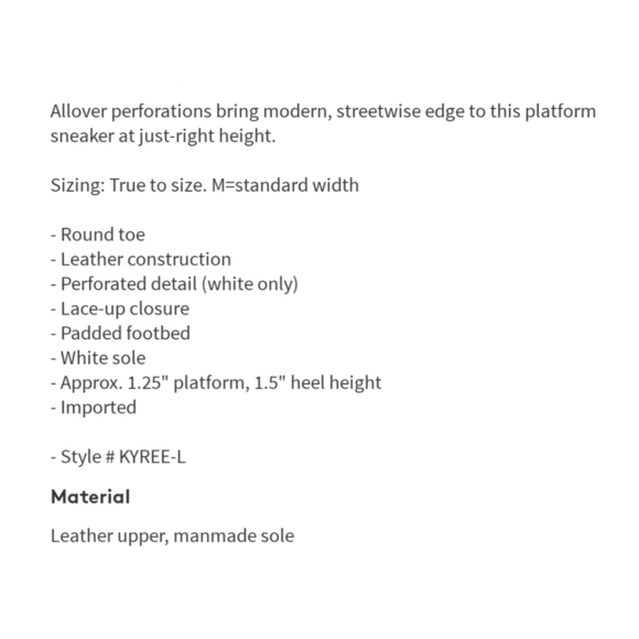 NIB Linea Paola Platform Sneakers - Sz 5.5 - Picture 6 of 7